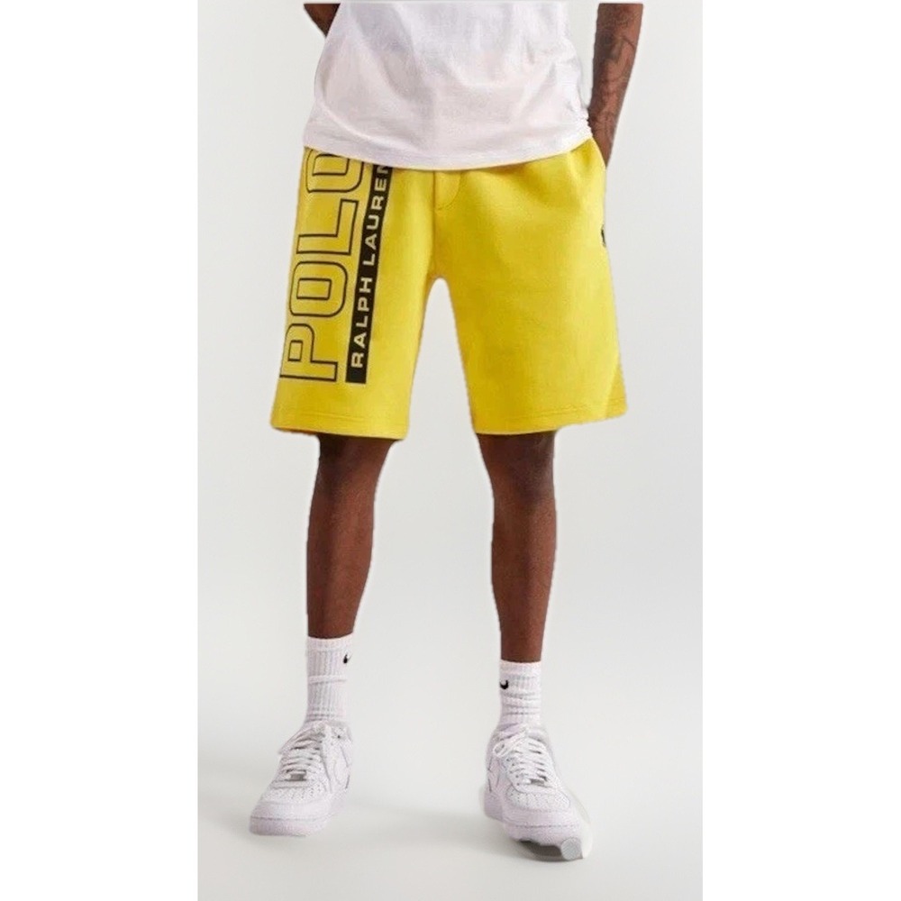 NWT Mens Big & Tall Polo Ralph Lauren Knit Spellout Athletic SweatShorts 5XB 110